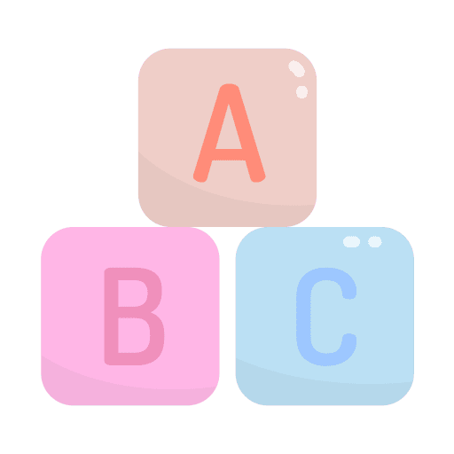 Toy block baby toy block letter icon Toy block baby toy block letter icon