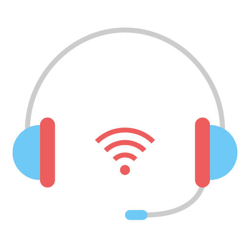 Headphone electronics wireless wifi icon Headphone electronics wireless wifi icon