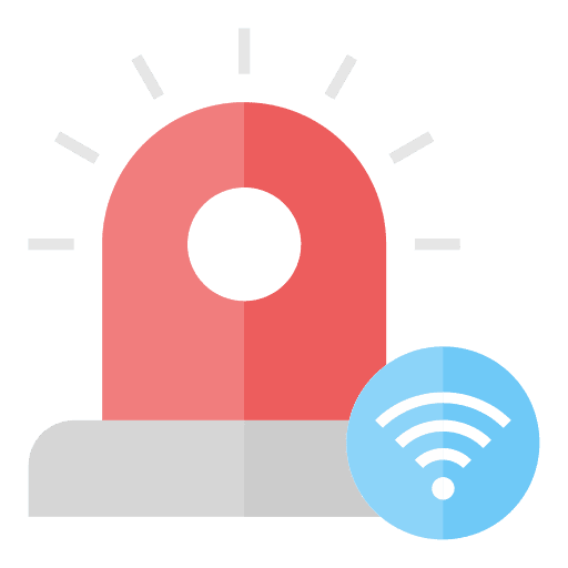 Siren wifi electronics urgency icon Siren wifi electronics urgency icon