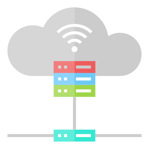 Storage server computing storage icon Storage server computing storage icon