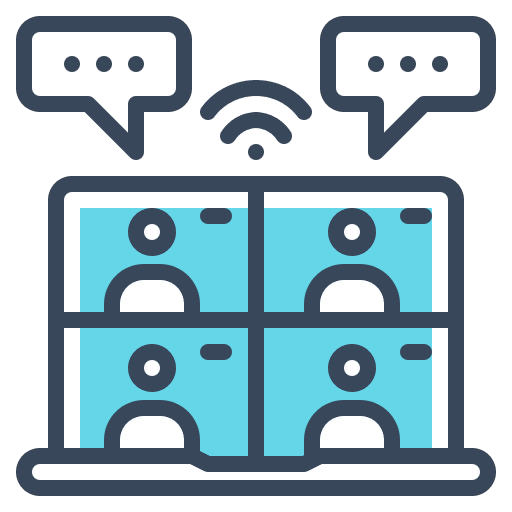 Conference smart conference remote icon