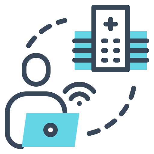 Hospital iot service hospital icon