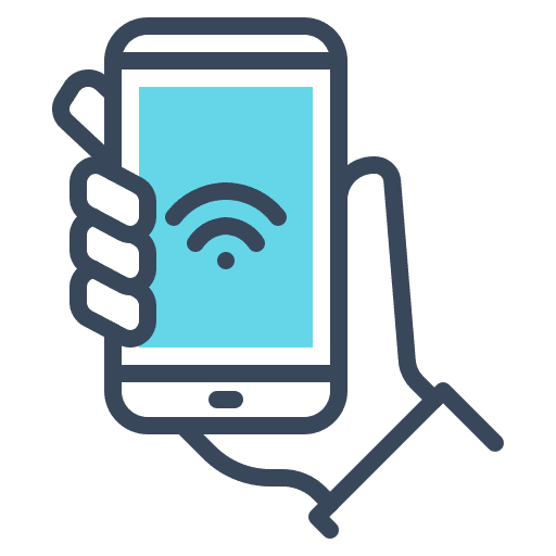 Smartphone signal smartphone wireless icon