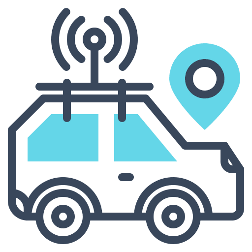 Car iot control smart icon