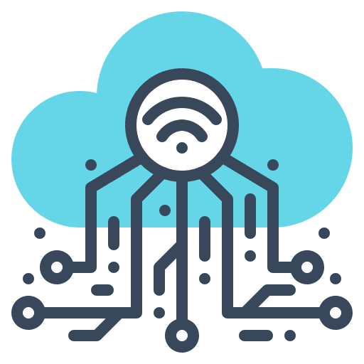 Cloud iot internet of things electronics icon