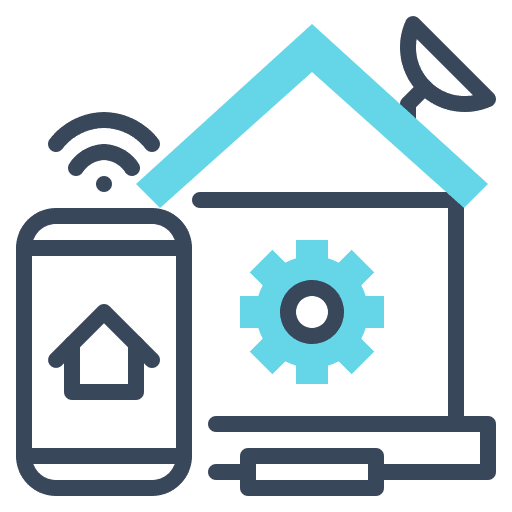 Home automation electronics smart remote icon