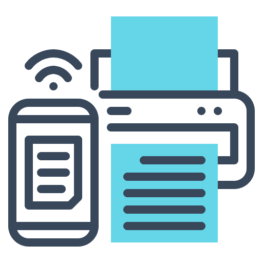 Printer printer wifi iot icon