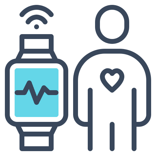 Smartwatch remote internet of things smart icon
