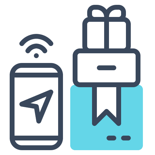 Delivery shipping iot ecommerce icon