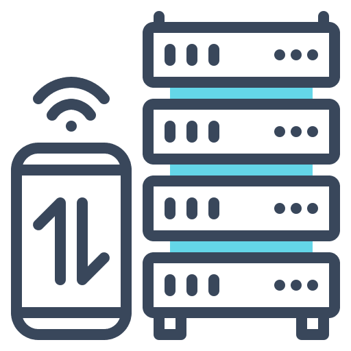 Server stacked smart remote icon