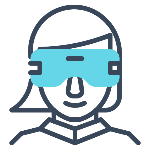 Female glasses female avatar icon
