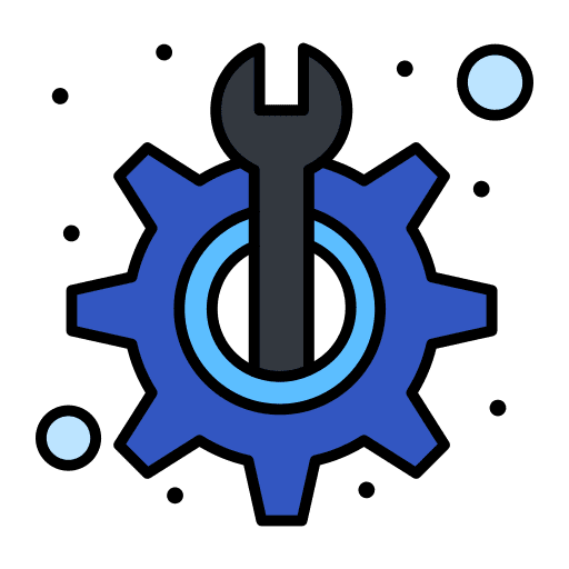 Gear fix repair spare part icon
