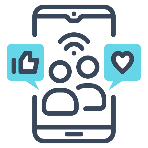 Social media social media like button icon