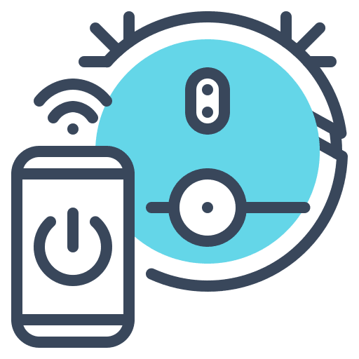 Vacuum remote wireless control icon
