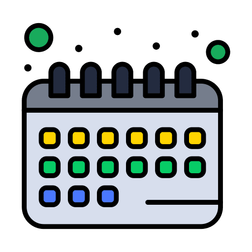Calendar date schedule organization icon Calendar date schedule organization icon