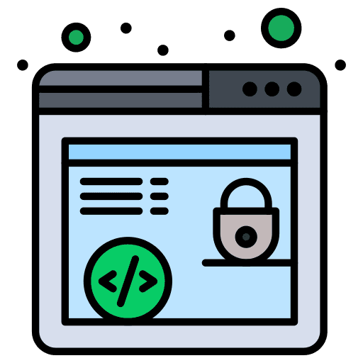 Coding internet seo and web web browser icon Coding internet seo and web web browser icon