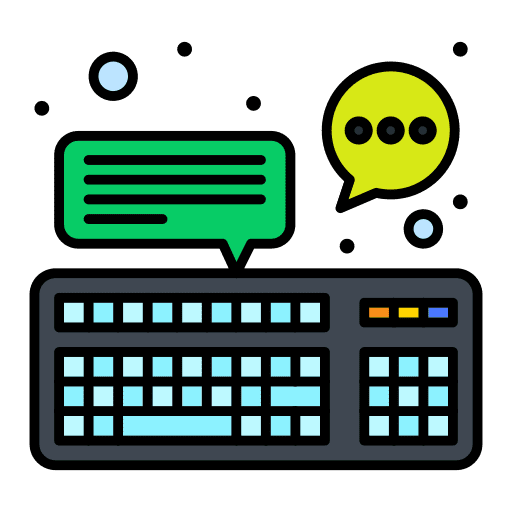 Keyboard marketing text seo icon Keyboard marketing text seo icon