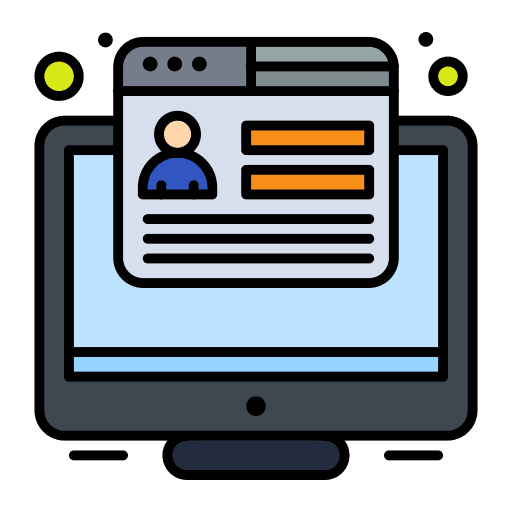 Monitor information chat conversation icon Monitor information chat conversation icon