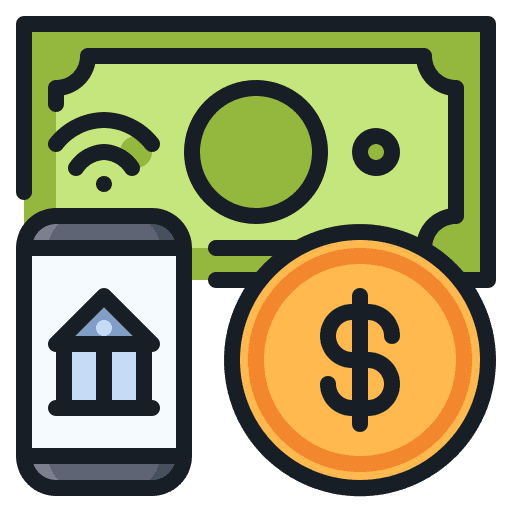 Banking internet smart banking icon