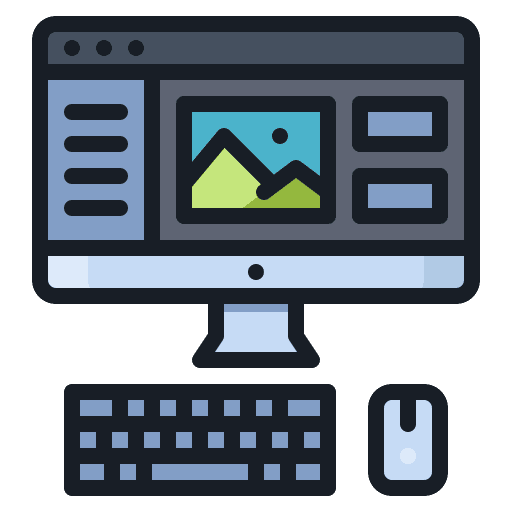 Computer interface internet of things computer icon
