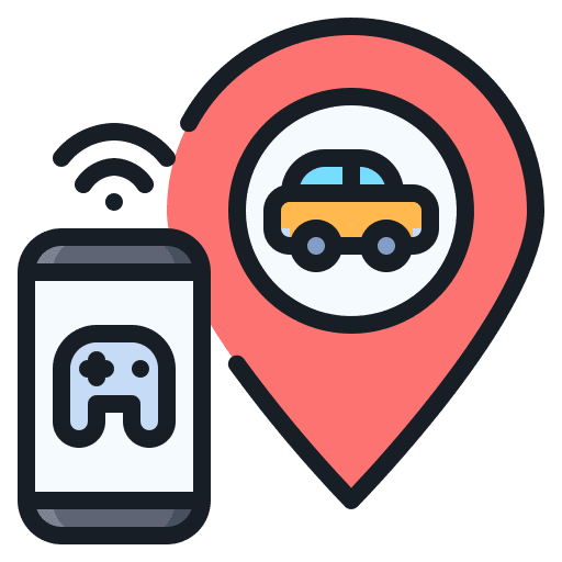 Control internet of things iot gps icon