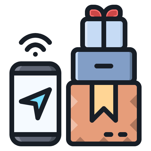 Delivery shipping and delivery shipping logistic icon