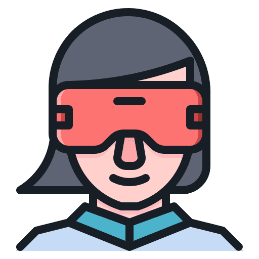 Female internet of things electronics woman icon