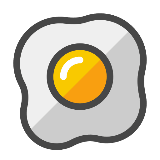 Fried egg eat protein fried egg icon