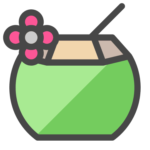 Coconut drink fresh beverage food and restaurant icon