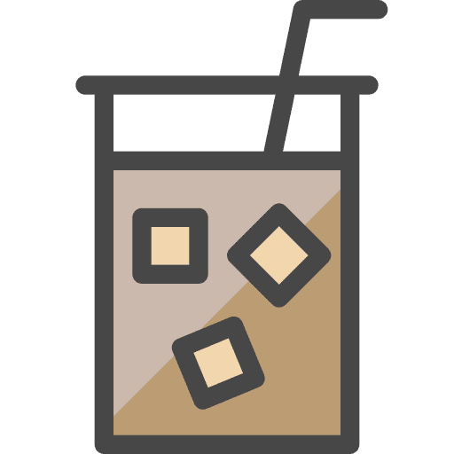 Coffee glass beverage food and restaurant drink icon