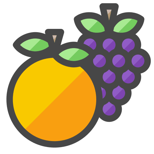 Fruits healthy food culinary icon
