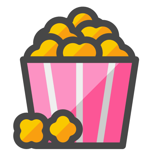 Popcorn culinary popcorn box eat icon