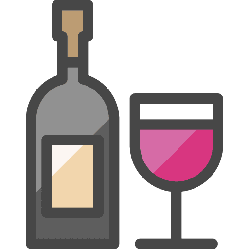 Wine bottle wine glass alcohol alcoholic icon