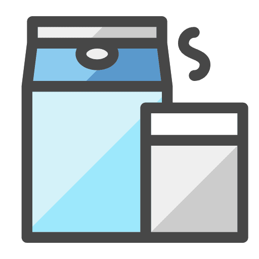 Milk box drink nutrition fresh icon