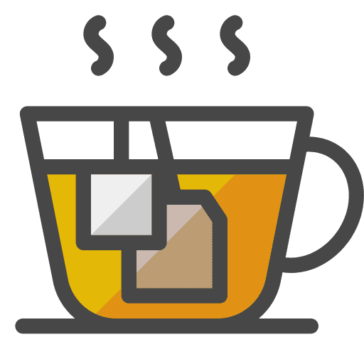 Tea cup hot tea drink food and restaurant icon