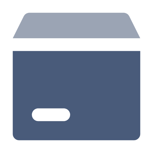 Box shipping and delivery package box icon
