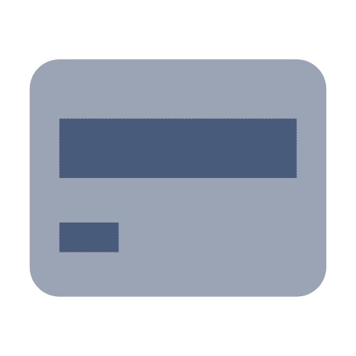Credit card business and finance debit card payment method icon
