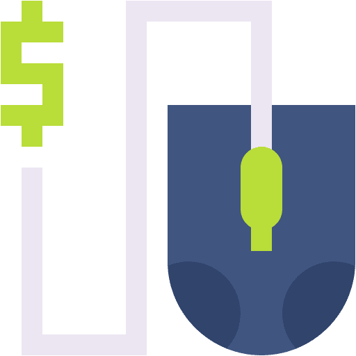 Mouse dollar purchase shopping store icon