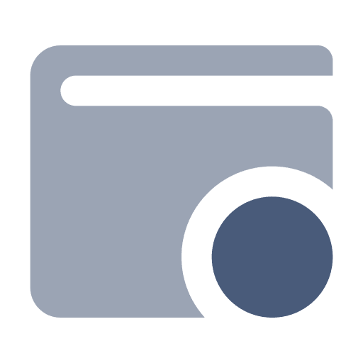 Wallet cash deposit payment icon Wallet cash deposit payment icon