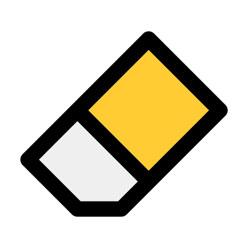 Eraser editor design art and design icon