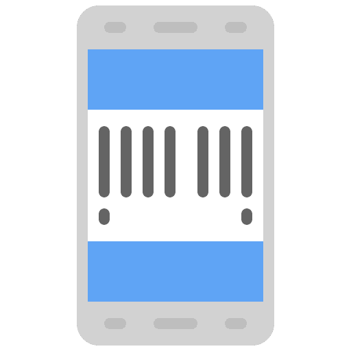 Barcode technology technological electronics icon Barcode technology technological electronics icon