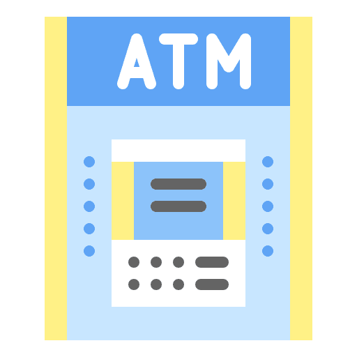 Atm cash machine cash point money icon Atm cash machine cash point money icon