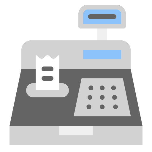 Cashier machine ticket invoice commerce and shopping icon Cashier machine ticket invoice commerce and shopping icon