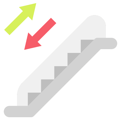 Escalator transportation up arrow miscellaneous icon Escalator transportation up arrow miscellaneous icon