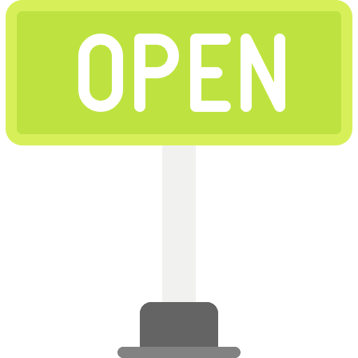 Open open signaling board icon Open open signaling board icon