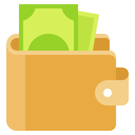 Wallet payment banknote money icon Wallet payment banknote money icon