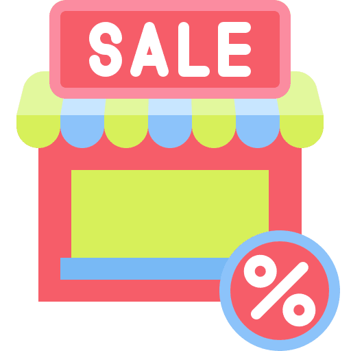 Sale supermarket percentage discount icon Sale supermarket percentage discount icon