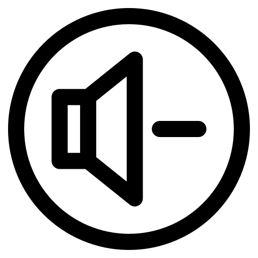 Volume down interface audio minus icon