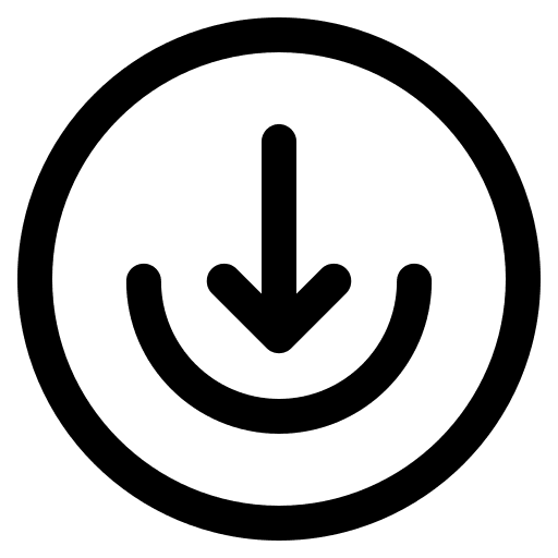 Download download interface down arrow icon