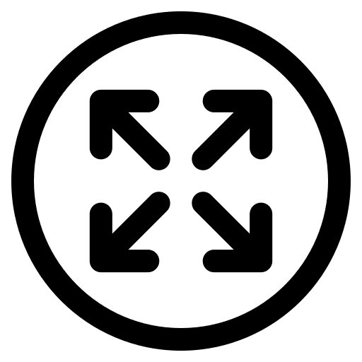 Maximize arrows area expand icon